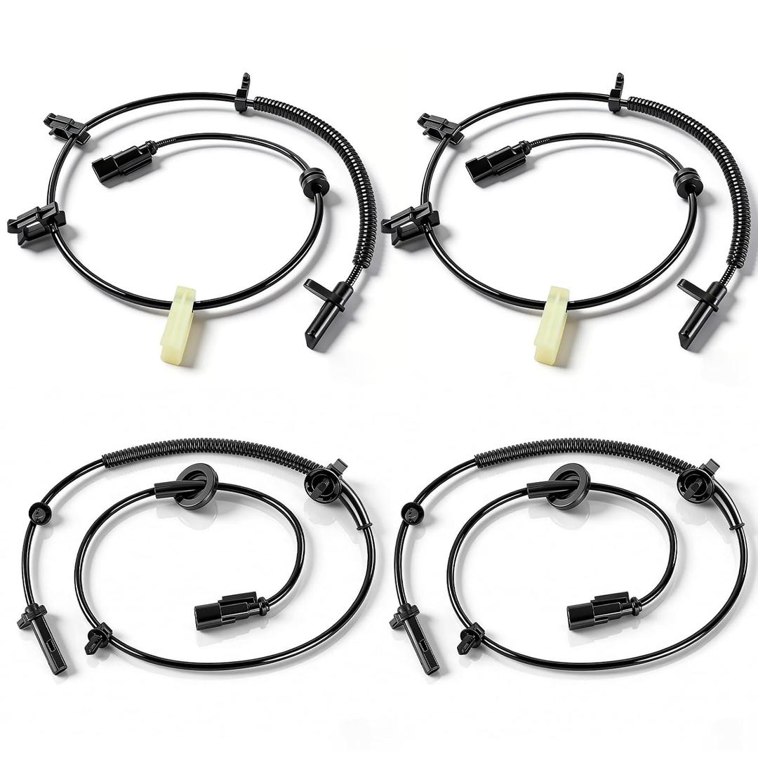 ABS Wheel Speed Sensor 4Pcs for Chevrolet Traverse 2009-2017 Buick Enclave 2008-2017 GMC Acadia 2007-2016 Saturn Outlook 2007-2010 3.6L V6 Replace ALS2039 ALS1754 Front Rear Left Right ABS Sensor