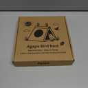 Agape Warm Bird Nest Hammock for Cage, Plush Bird Bed House Hideaway Hut, Birdcage Accessories for Parakeet, Budgie, Cockatiel, Lovebird, Conure, Aviary, Bird Playstand for Cages, Nido para Pjaros (Beach)