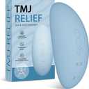 TMJ Relief Products Jaw, TMJ Relief Massager, Ergonomic TMJ Massage Tool - Gentle Vibrations and Heat for Pain Relief, Tension, and Stiffness (Blue)