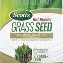 Scotts Turf Builder Grass Seed Southern Gold Mix for Tall Fescue Lawns - Tall Fescue Grass Seed Plus Lawn Fertilizer and Soil Improver, Covers Up to 4,000 sq. ft., 16 lb.