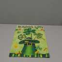 Louise Maelys Happy St Patrick's Day Garden Flag Green Hat with Shamrock Clover 12x18 Inch Double Sided Small Burlap Welcome Spring Holiday Yard Outdoor Flag Outside House Decor (Only Flag)