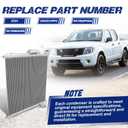 Air Conditioning A/C Condenser Compatible with Nissan Frontier Pathfinder Xterra/Suzuki Equator # 3331, CN3331PFC, 92100ZP50A, 92100EA500