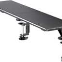suptek Clamp-on 32 Inch Dual Monitor Desk Mount Riser Shelf Computer Stands for 2 Monitor,Laptop,Printer, Notebook,32.2 x 7.8 x 5.7, Black