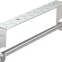 simpletome Kitchen Paper Towels Holder Under Cabinet Adhesive or Drilling Installation Brushed SUS304 Stainless Steel (Silver)