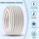 THHN Wire 3 Gauge 50 FT, 3 AWG Stranded OFC Copper Electrical Building Wire with Nylon Jacket PVC Insulation, Rated 600V for Residential, Industrial, CNC, Ground (3 Gauge, White)