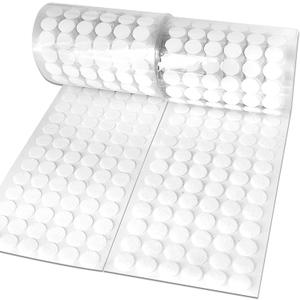 Self Adhesive Dots,600pcs(300 Pairs) 0.59" Diameter Strong Sticky Round Nylon Dots, Hook and Loop Dots with Adhesive,for Classroom, Office, Home