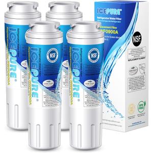 ICEPURE UKF8001 Refrigerator Water Filter Replacement for EveryDrop EDR4RXD1, Whirlpool Filter 4, Maytag UKF8001AXX-200, UKF8001P, 4396395, 469006, Puriclean II, FMM-2, RWF0900A 4PACK