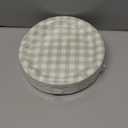 48Pcs Gingham Party Supplies Sage Green Paper Plates 9 inches Disposable Plaid Decorative Dinner Dessert Serving Plates for Baby Shower Wedding Birthday Party