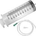 550ml Large Syringe ,Plastic Syringe with 40 Inches Plastic Tubing for Scientific Labs,Liquid,Plant Irrigation,Perfumes,Inks,Feeding Pets