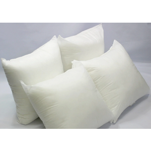 Set of 4 - 18 x 18 Premium Hypoallergenic Stuffer Pillow Insert, Square / White