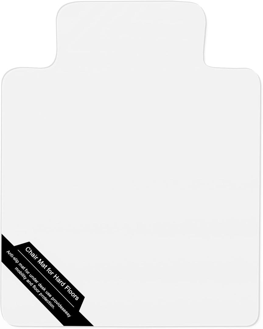 Office Chair Mat for Hard Floors,36"x48" Desk Mat for Chair for Hardwood Floor,Non-Slip Hard Floor Protector Desk Chair Mat for Home,Vinyl Floor Mat for Kids & Pets - Not for Carpet