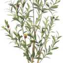 Bellacat Faux Olive Tree 4ftOlive Trees Artificial Indoor with Natural Wood Trunk and Realistic Leaves and Fruits. 4 Feet(48in) Fake Olive Tree for Home House Office Dcor.