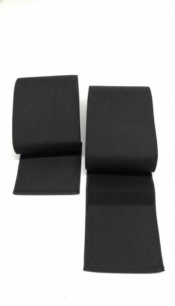 Strapcrafts 4.5 -inch Wide by 2-Yard Plush Black Waistband Elastic Band