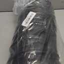 Hon&Guan 4'' Insulated Flexible Duct 8 FT Long, Black Noise Reducer Hose Silencer for Inline Duct Fan of Air Conditioner HVAC Ventilation System.