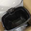 Amazon Basics Smudge Resistant Rectangular Trash Can with Soft-Close Lid, Foot Pedal, Removable Inner Bucket, 50 Liter/13.2 Gallon, Brushed Stainless Steel, Satin Nickel Finish