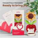 Gossby Appreciation Gift for Women - Handmade Positive Apple Crochet - Thank You for Listening - Thank You, Christmas, Birthday, Positive Gift for Teacher, Mom, Friend, Coworker - Knitted Decor