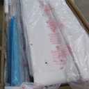 Full Size Bed Frame with Tall Headboard, 53" Velvet Upholstered Full Bed Frame with 3-Tier Storage Headboard and Sleek Vertical LED Light, Charging Station, Sturdy & Easy to Assemble, Cream White