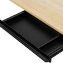 Under Desk Mounted Sliding Drawer to pull out, Attachable Desk Pencil Drawer Ball-Bearing Slides (Black)