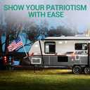 Magnetic Flag Pole Holder for 5th Wheel RV Hitch  Trailer Hitch Flag Pole Holder, 90 Adjustable, No Drilling, Heavy-Duty for Camper, Trailer, Fifth Wheel