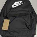 Nike unisex-adult Heritage Backpack (25l) (Medium, Black/Black/White)