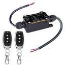 Forward and Reverse Remote Switch,DC 12V to 48V 8A Waterproof Remote Control Switch,Linear Actuator 12V Wireless Remote,Up to 165 Feet Range,for Shutter Doors,Winch Electromagnetic