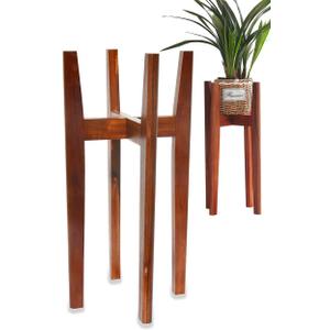 24" Tall Plant Stand | Tall Plant Stands Indoor, Mid Century Plant Stand | Suitable for Plant Pots & Water Dispenser Under 10" (Pot & Plant Not Included)