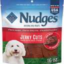 Blue Buffalo Nudges Jerky Cuts Dog Treats, Made in the USA with Natural Ingredients, Steak, 16-Oz Bag, BB Date 02/18/2027