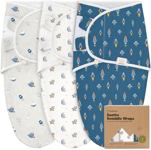 Amazon.com: 3-Pack Organic Baby Swaddle Sleep Sacks - Swaddles for Newborns, Infant 0-3 Months, Baby Girls, Boys, Soft & Snug Newborn Sleep Sack, Nursery Swaddling Blankets (Cosmo) : Baby