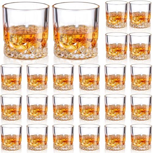 Yaomiao 24 Pcs Shot Glasses Bulk 3.5 Ounce Small Liquor and Spirit Glasses Heavyweight Durable for Tequila Whiskey Alcohol Vodka Shots Drinks Mini Glass Cup Coffee Bar Bartender Gifts Holiday Party