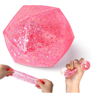 Stress Cube Squishy Stress Balls for Adults and Kids, Ice Squishy Sugar Stress Ball Sensory Fidget Toys, Slow Rise Squeeze Cube for Anxiety Relief, Sugar Stress Cube for Hand Exercise (Cyan)