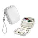 VNEIRY portable came cases Digital Camera Case for CAMKORY, Kodak, Canon & More - Small Travel Compact Pouch with Mesh Pocket for Accessories & SD Card (white)