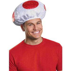 Disguise Men's Mushroom Hat Costume Accessory - Adult Red