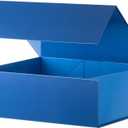 Large Gift Box 16x13x5.3 Inches,White Bridesmaid Proposal Box With Lids,Magnetic Closure Gift Boxes For Christmas,Father's Day, Bridal Showers, Weddings, Baby Showers,Graduations