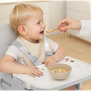 Obee Odee 3in1 Portable Baby High Chair for Babies and Toddlers, Convertible Easy Clean Infant Foldable Highchair with Adjustable Legs & Dishwasher Safe Tray, Beige
