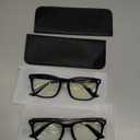 livho High Tech Blue Light Glasses - Advanced Blue Light Blocking Computer Glasses - Screen Fatigue & UV Protection (Black)