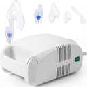 Nebulizer Machine for Adults & Kids - Portable Compressor Nebulizer Machine with Mouthpiece & Mask, Low Noise Compression Nebulizer for Home Use and Travel