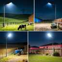 10000W Solar Street Light - Solar Lights Outdoor Waterproof, Solar Motion Lights Outdoor Dusk to Dawn, Solar Flood Lights Outdoor Remote Control, Solar Lights for Yard, Parking Lot 2-Pack