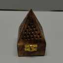 Yajna Traditional-Handmade Incense-Stick-and-Cones-Holder Incense-Burner-ash-Catcher-Stand (Wooden Pyramid)