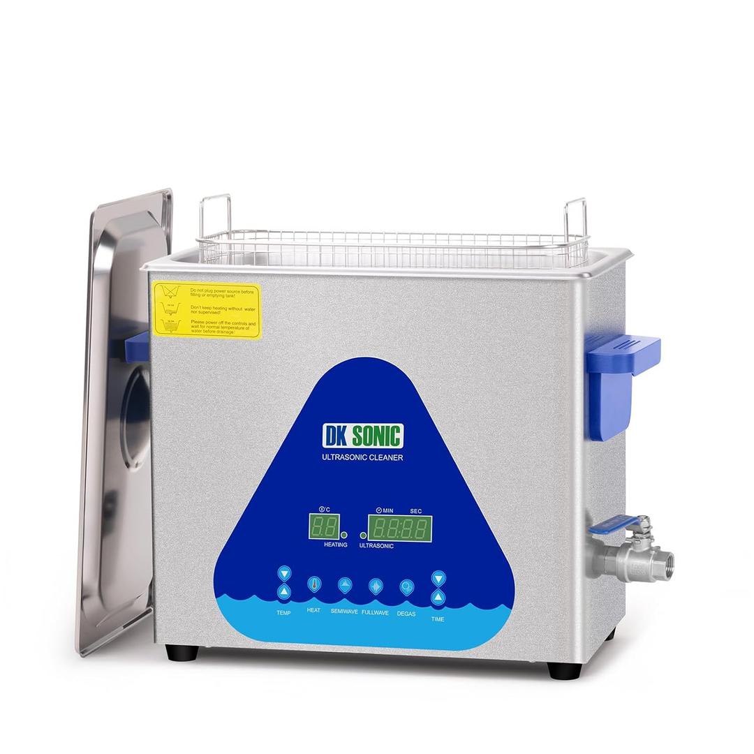 DK SONIC Ultrasonic Cleaner,6L Professional Sonic Cleaner with Cleaning Basket.Digital Control Ultrasonic Parts Cleaner for Cleaning Carburetor Parts,Eyeglasses,Watchband,Coins.(110V,1.58Gal)