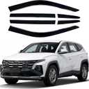 Rain Guards Window Visors 6 Piece for Hyundai Tucson 2022-2026
Window Deflectors, Out-Channel Vent Shades,Car Accessories Wind Deflector Sun Guard