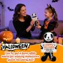 Halloween Handmade Crochet Skeleton Gifts, Funny Crochet Spooky Collectible Decor, Cute Scary Trick or Treat Exchange Gifts for Teens Friend, Unique October Celebration Gag Gift Idea