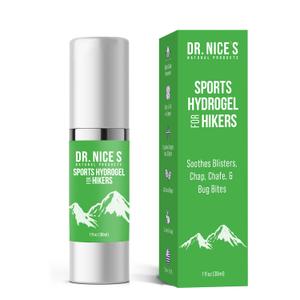 DR. NICE'S Sports Hydrogel - For Hikers | For Soothing Blister & Chafed Skin | For Chafe and Crack | All-Natural, Vegan | Soothe Calm Refresh