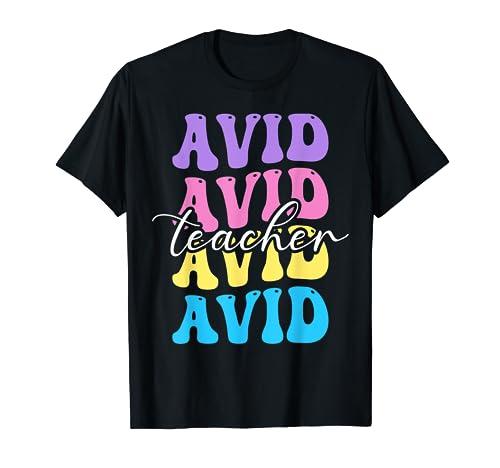 Avid Teacher Appreciation Back To School T-Shirt for Men Women, XL