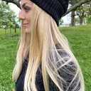 Blonde Wig With A Black Beanie