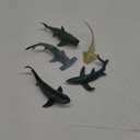 Toymany 6PC Realistic Shark Figurines Set - 5-6" Ocean Animals Bath Toys, Cake Toppers, Gifts for Kids & Toddlers