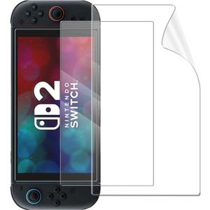 Compatible with Nintendo Switch 2 Screen Protector Film, Flexible Soft Full Coverage Clear Thin TPU Film,Anti-Bubble,High Definition,Anti Scratch for Switch 2 7.9" in 2025