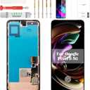 Original for Pixel 8 Screen Replacement 5g for Google Pixel 8 LCD Display for Google G9BQD Screen Touch Digitizer with Frame GKWS6 GA04851-US GZPFO GPJ41 Black (with Fingerprint Function)