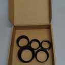 Voodonala for Dodge RAM Aluminum Center Console AC Radio Switch Knob Cover for 2018-2025+ Dodge RAM, 5pcs Black