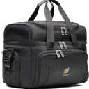 MOJECTO Large Cooler Bag. Two Insulated Compartment, Heavy Duty Fabric, Thick Insulation, 2 Heat Sealed Soft Peva Liner, Many Pockets, Strong Double Zipper, Padded Straps. for Men Women (color)
