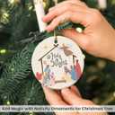 4 x 2026 Nativity Scene Christmas Ornaments for Christmas Tree - Catholic Faith Idea Gifts, Christian Ornaments Keepsake, Religious Gifts for Women, Family, Friend Jesus Birthday